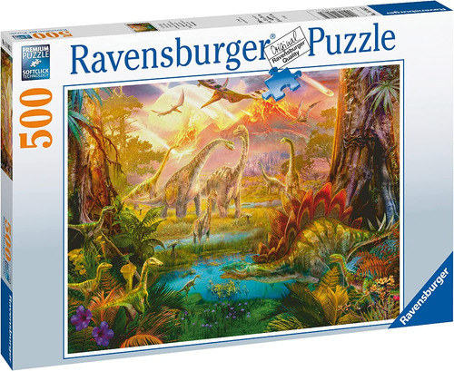 Rompecabezas Tierra De Dinosaurios 500 Pzas Ravensburger