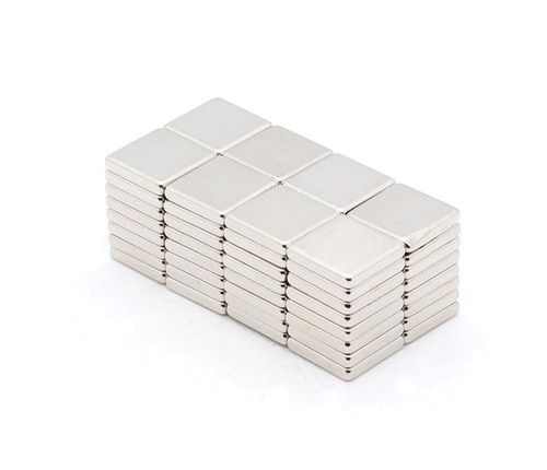 20pcs. Imã De Neodimio Quadrado Pastilha 10x10x2mm - N35