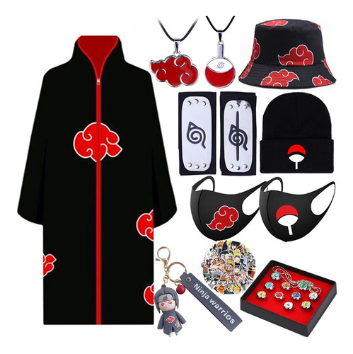 Kit De Accesorios Para Disfraces De Naruto Robe Cos Sasuke,