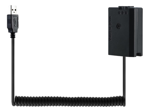 Cable Usb En Espiral A Batería Simulada Np-fw50 Para Sony