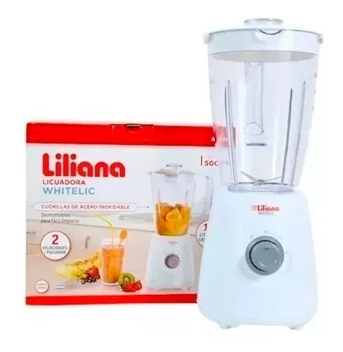 Licuadora Liliana Cuchillas De Acero Jarra 1.5lts 500w Al100 2.750