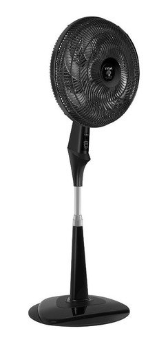 Imagen 1 de 3 de Ventilador de pie T-fal Air Max Stand Connected VE7758X0 negro con 6 aspas, 18" de diámetro