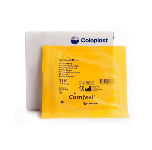 Imagen 1 de 6 de Comfeel Aposito Parche Hidrocoloide Grueso 10x10 X 10 U