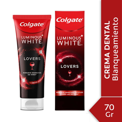 Pasta Dental Colgate Luminous White Lovers Vino 70 g