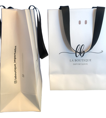 Sacola De Papel Personalizada P - 19x24x10 100 Unid.