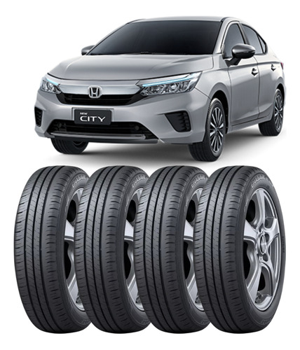 Kit 04 Pneus Originais New City 185/60 R15 84h Enasave Ec300