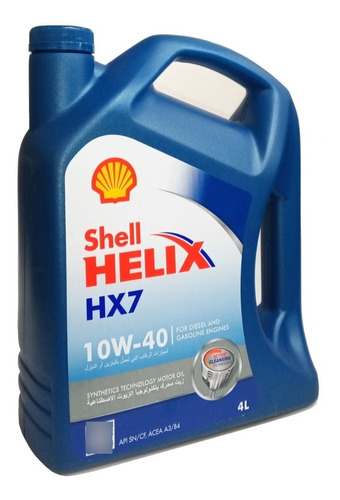 Aceite Shell Helix Hx7 10w40 De 4lts Gasolina O Diesel 