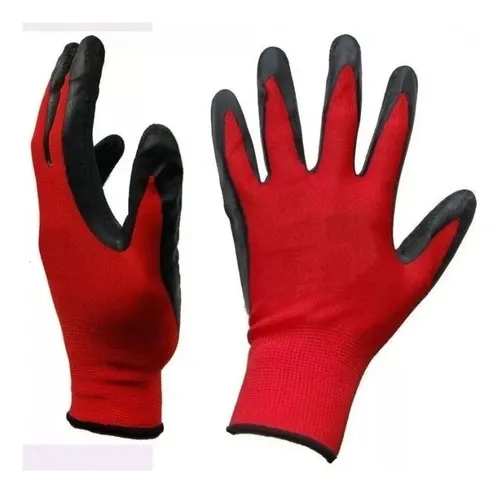 X12 Guantes Trabajo Antideslizantes Nitrilo Max Sensibilidad