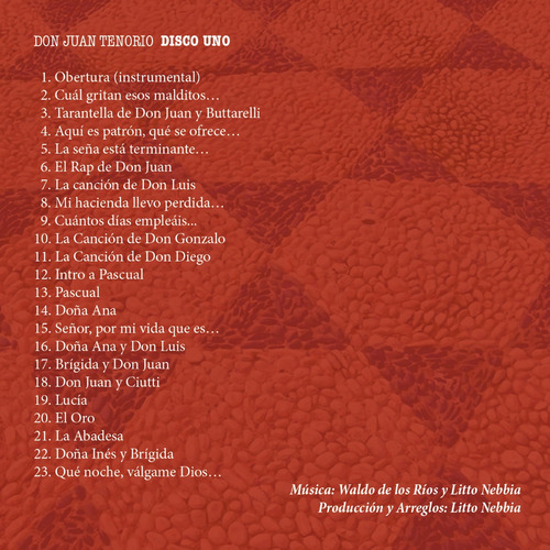 Imagen 2 de 3 de Waldo De Los Ríos, Litto Nebbia - Don Juan Tenorio - Digital