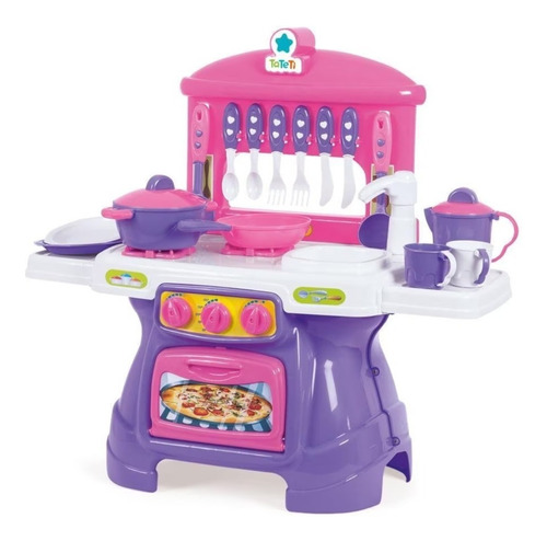 Mini Chef Cocina Calesita Infantil Accesorios Con Agua