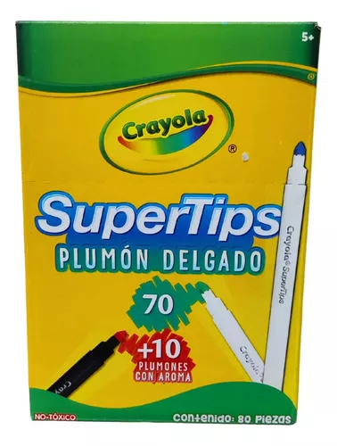 86 Plumones = Super Tips Crayola +rotuladores Duals Letterin