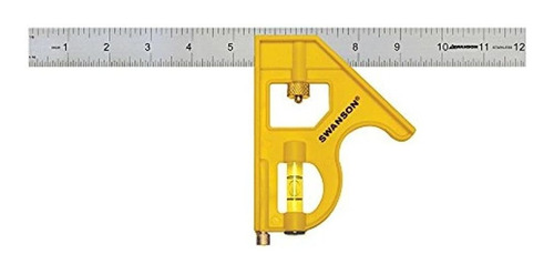 Swanson Tool Tc131 Combo Square 12inch Cuerpo De Plastico D