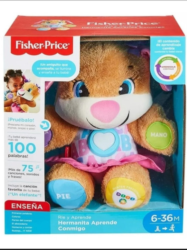 Peluche Hermanita Aprende Conmigo Fisher Price Ftn31