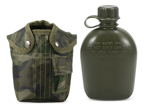 Botella Militar 1l Para Acampar Senderismo Supervivencia Con