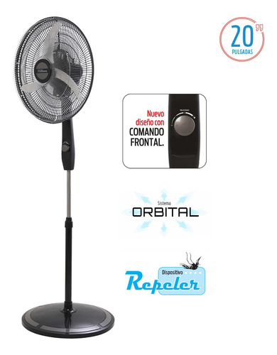 Ventilador De Pie Orbital Liliana 20' 90w Aspas Metálicas S