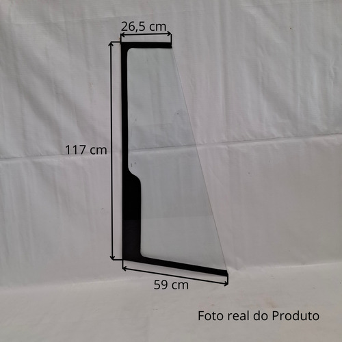 Para-brisa Lateral Direito Carregadeira Case 621 (menor)
