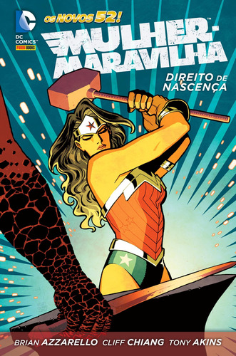 Mulher Maravilha: Direito de Nascença, de Azzarello, Brian. Editora Panini Brasil LTDA, capa dura em português, 2005