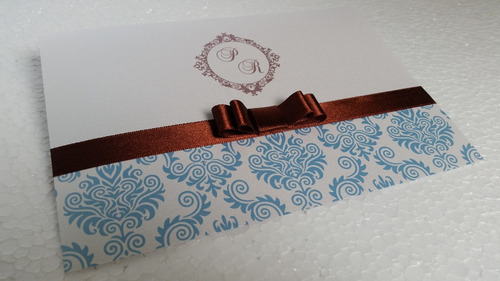 Imagem 4 de 5 de 40 Convites De Casamento Papel Metalizado Aspen