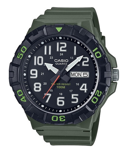 Reloj Casio Mrw-210h-1a2vcf Diver-look Classic-negro