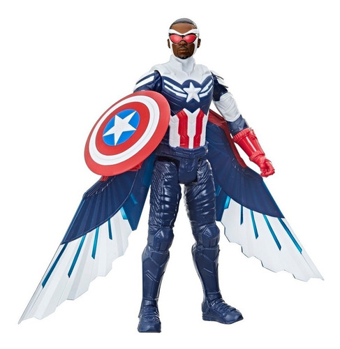 Boneco Avengers Titan Hero Falcão Capitão América - Hasbro