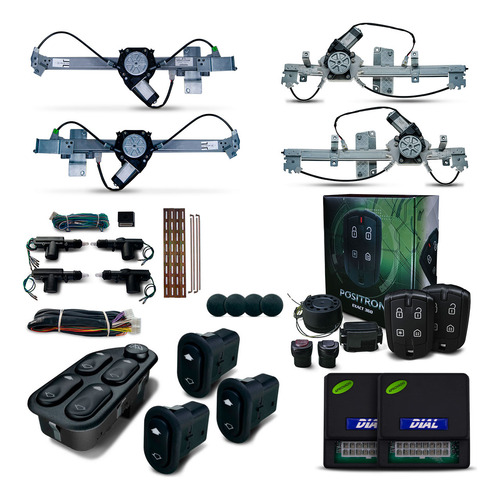 Kit Vidro Ele Ranger 2010 2011 Mod Original Dia Trava Alarme