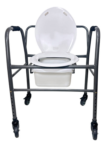 Silla Eleva Inodoro Ortopedico Ruedas Freno 170kg Ancho