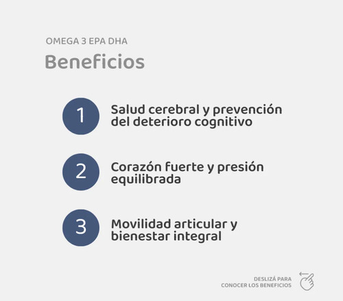 Suplemento en cápsula Vitalis Navitas Suplementos Omega 3