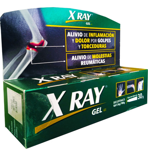 X-ray Gel Alivio De Inflamación Y Dolor 30g C/u