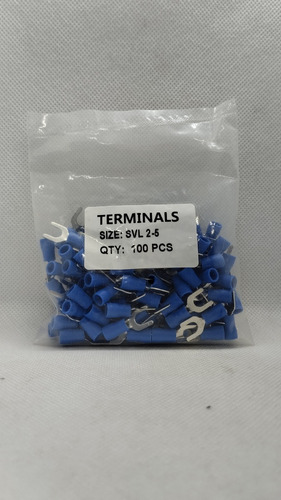Terminal Tipo Horquilla Azul Svl2-5 ( Awg 16-14 ) 