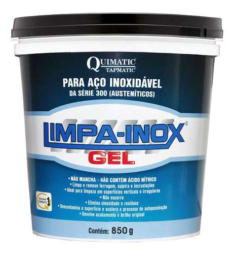 Limpa Solda Inox Gel Decapante - 850 G