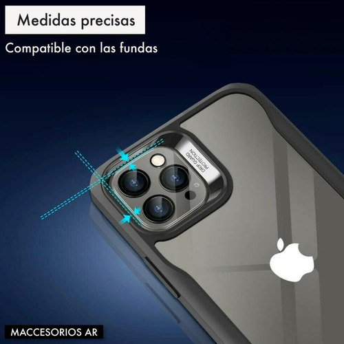 Imagen 7 de 10 de Vidrio Templado Para Cámara - Compatible iPhone 13 Pro Max
