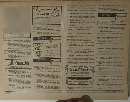 Revista El Diario Progama N° 62 Noticias Uruguay , 1988 ,cl3 (Usado)
