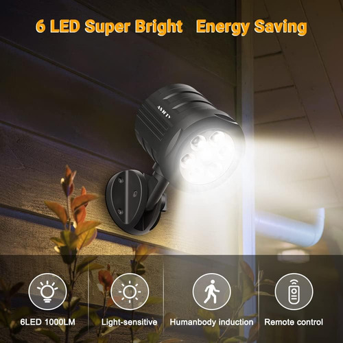 Luz Exterior Con Sensor De Movimiento Led Ip65 Impermeable