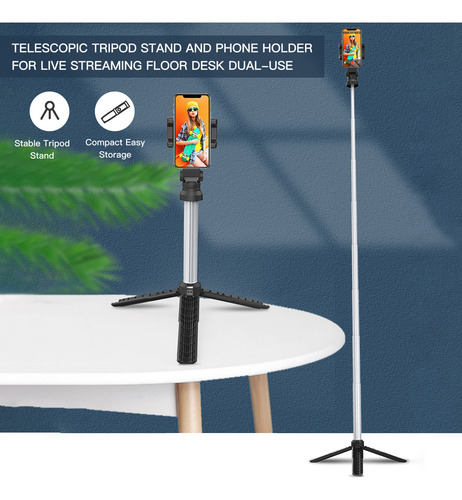 Trípode Giratorio Para Teléfono Con Abrazadera Ajustable Par
