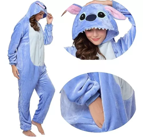 Kigurumi Pijama Mameluco Disfraz Stitch Cosplay Moda Kawaii –