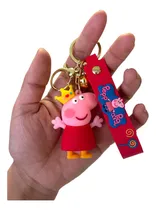Comprar Llavero De Goma Pvc 3d Peppa Pig Cerdita Disney Personajes +