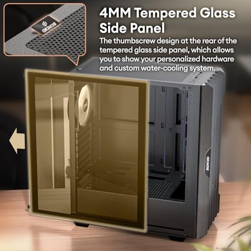 Okinos Oak Wood Atx Pc Case, 4 X 120 Mm 3 Pis Case Sin Pwm P