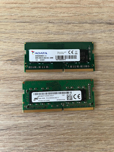 Memorias Ram 8 Gb Ddr4 Para Portátil