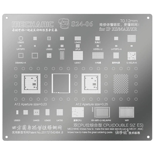 Stencil Mechanic Reballing S24 Ibga Xs Xsmax Xr