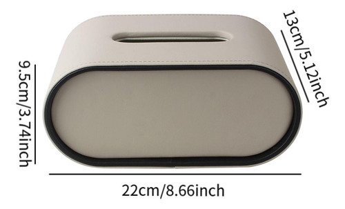 Funda Para Caja De Pañuelos, Organizador Decorativo, Gris