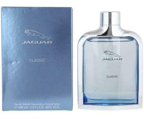 Edt 3.4 Onzas Classic Blue Por Jaguar Para Hombre En Spray