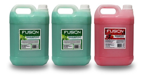 Kit Salão - 2 Shampoos Mentolados + 1 Frutas Vermelhas - 5 L