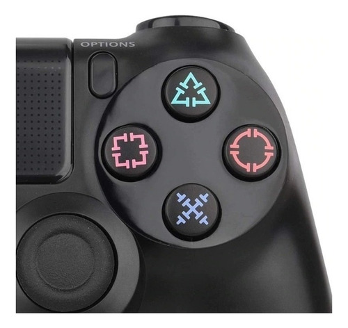 Control Gamepad Inalámbrico Njoytech Para Ps4 Y Pc Negro