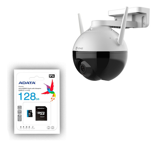 Ezviz C8c Camara De Seguridad 2mp Fhd Wifi Nocturna + 128gb