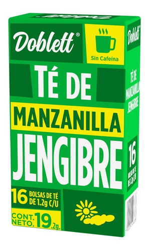 Té Doblett Manzanilla Jengibre 16 Sobres 19.2g