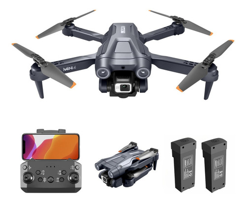 Drone Profissional Mini 4 Com 2 Baterias 4k Lente Dupla Cor Preto