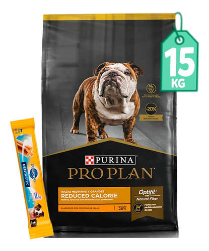 Comida Perro Pro Plan Reduce Calorie  15 Kg + Regalo