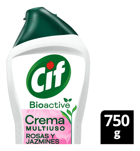 Limpiador En Crema Cif Bioactive Rosas Y Jazmines 750g