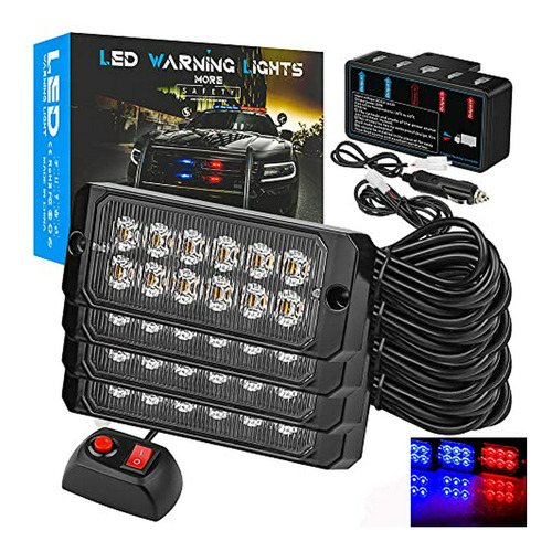 Luces De Emergencia Led Para Autos 48 Led Brillantes - 18 Mo