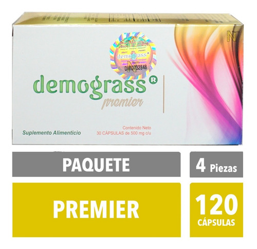 Imagen 1 de 5 de (4 Cajas) Suplemento Demograss Premier 30 Caps Original